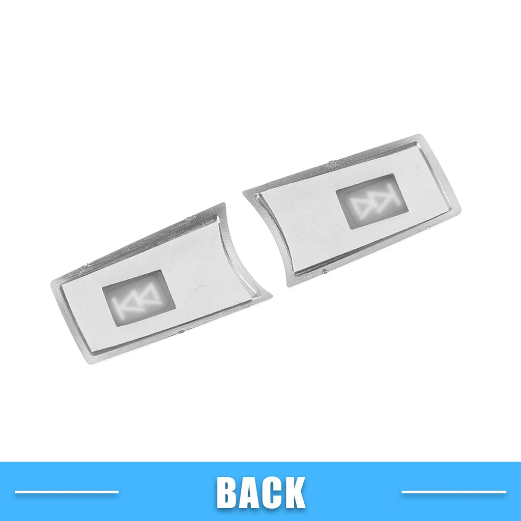 Set of 2 Multimedia Radio Button Cover Stickers for Mercedes-Benz 