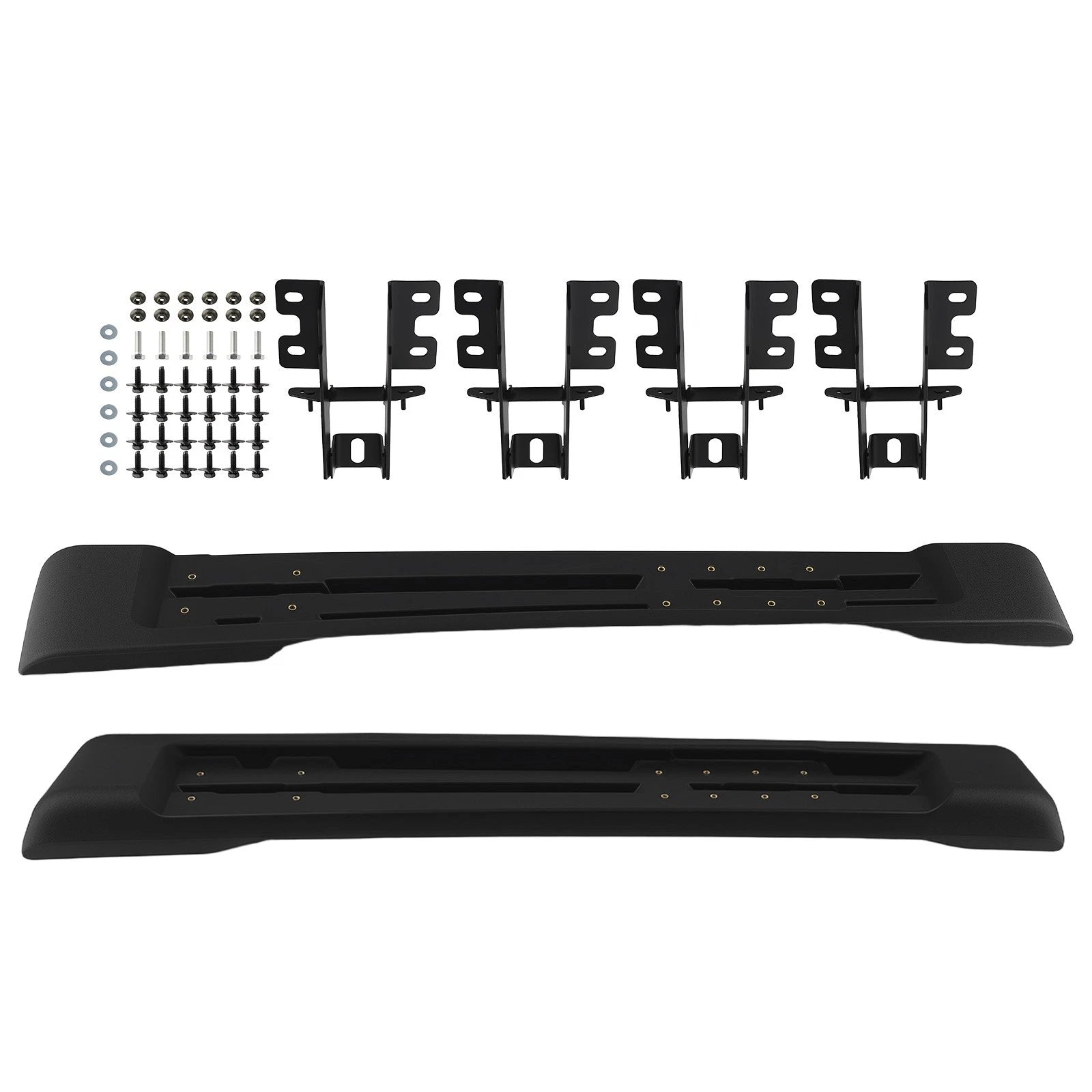ABS Side Step Running Board for Jeep Wrangler JK (2007–2018) Complete Mount Kit