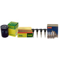 Set of 4 Mann Filters & 4 Denso Double Platinum Spark Plugs for Audi A4