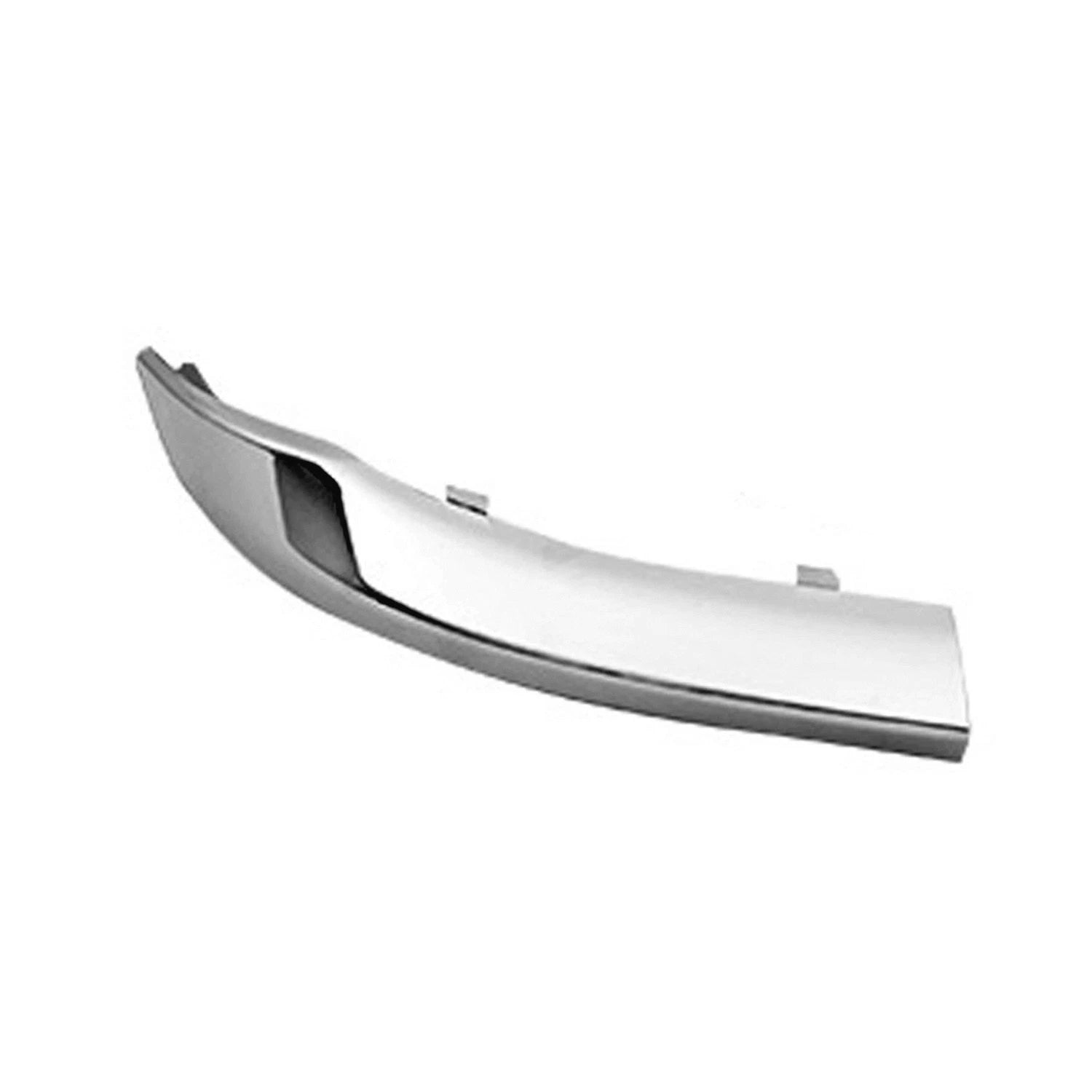 Replacement Chrome ABS Plastic Passenger Side Front Outer Bumper Cover Molding