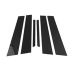 6 Pcs Door Pillar Window Trim for Mercedes E-Class (2010-2015) Black