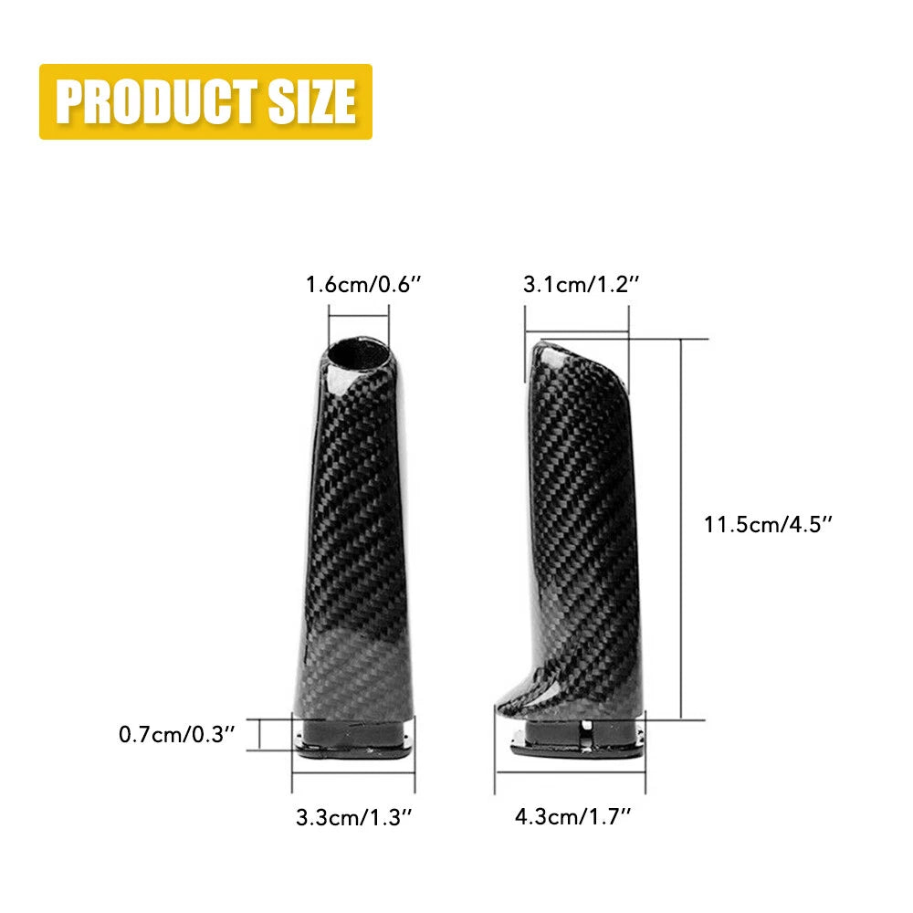 Carbon Fiber Look Handbrake Cover for BMW E46 E60 E90 E92 F30 F32 (1998–2019)