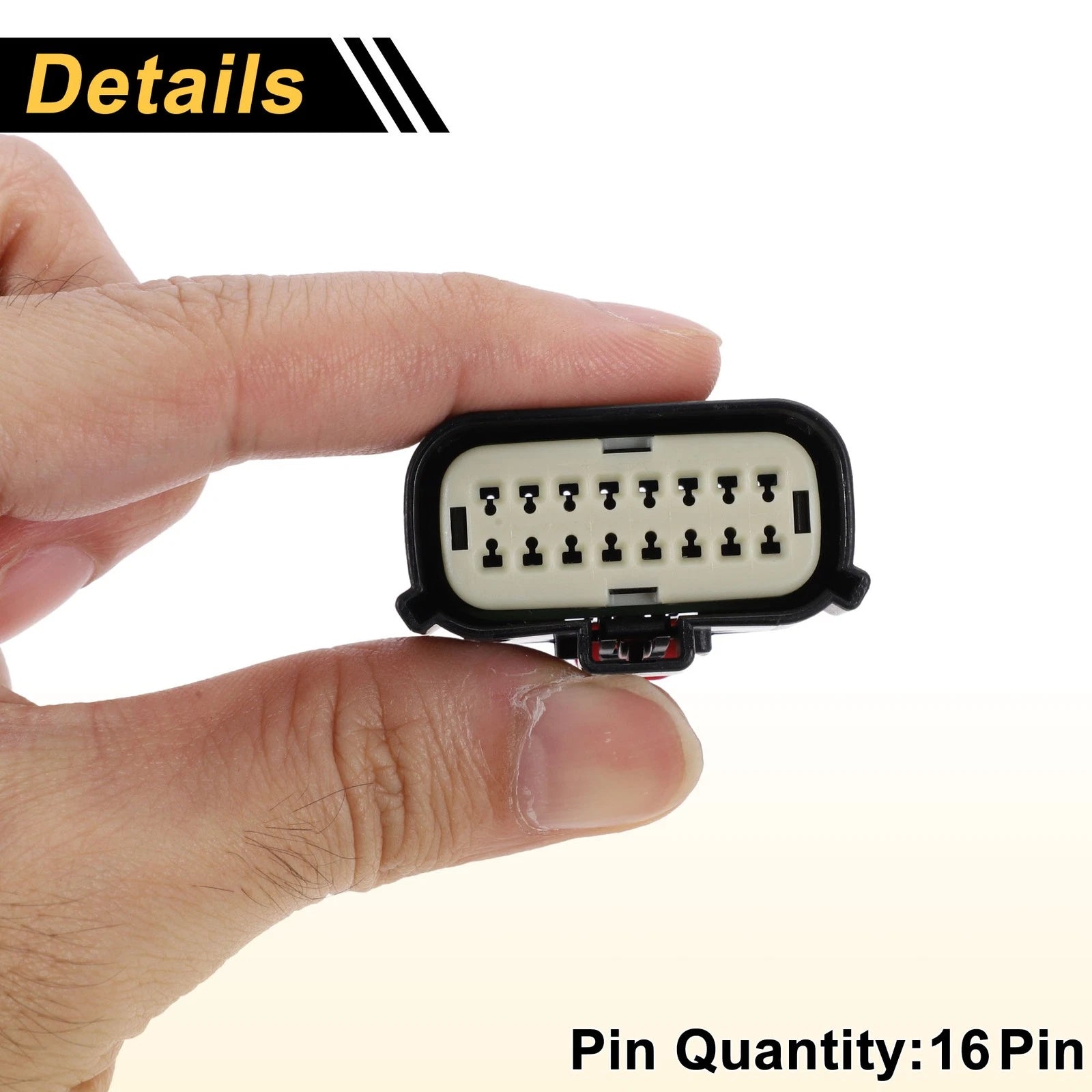 1Pc 16 Pins Headlight Connector Plug for Ford (No. 33482-8601)