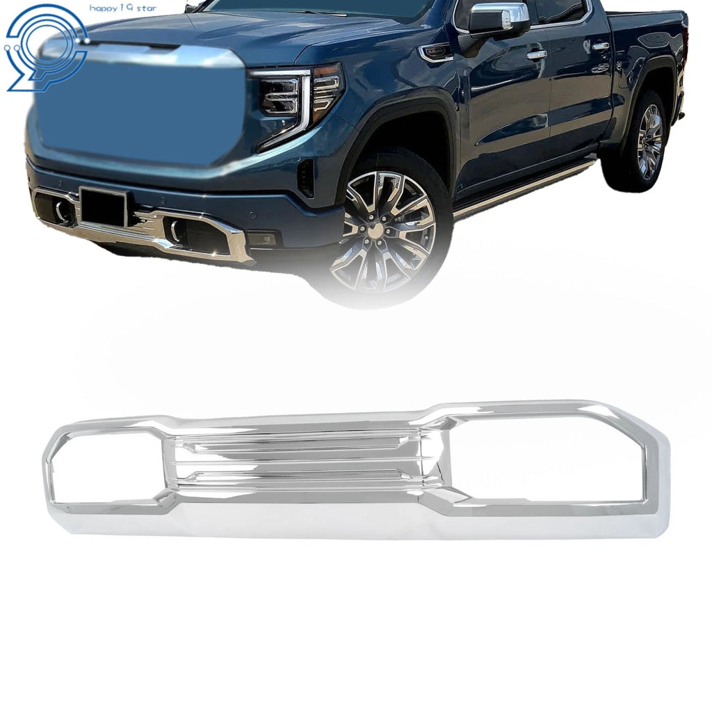 Front Bumper Lower Skid Plate Valance Chrome for GMC Sierra 1500 (2022–2024)