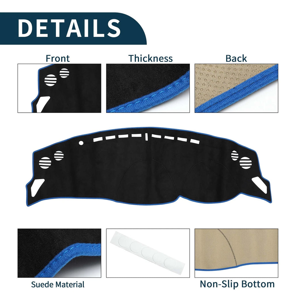 Dashboard Cover Mat for Toyota 86 (ZN6) (2012) Black Blue Sun Protector