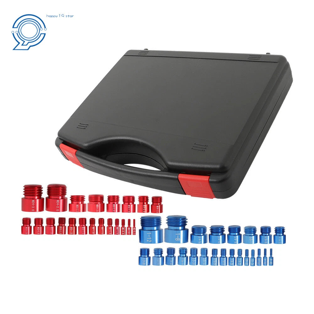 44-Pc Nut and Bolt Thread Checker Set for Various Makes and Models