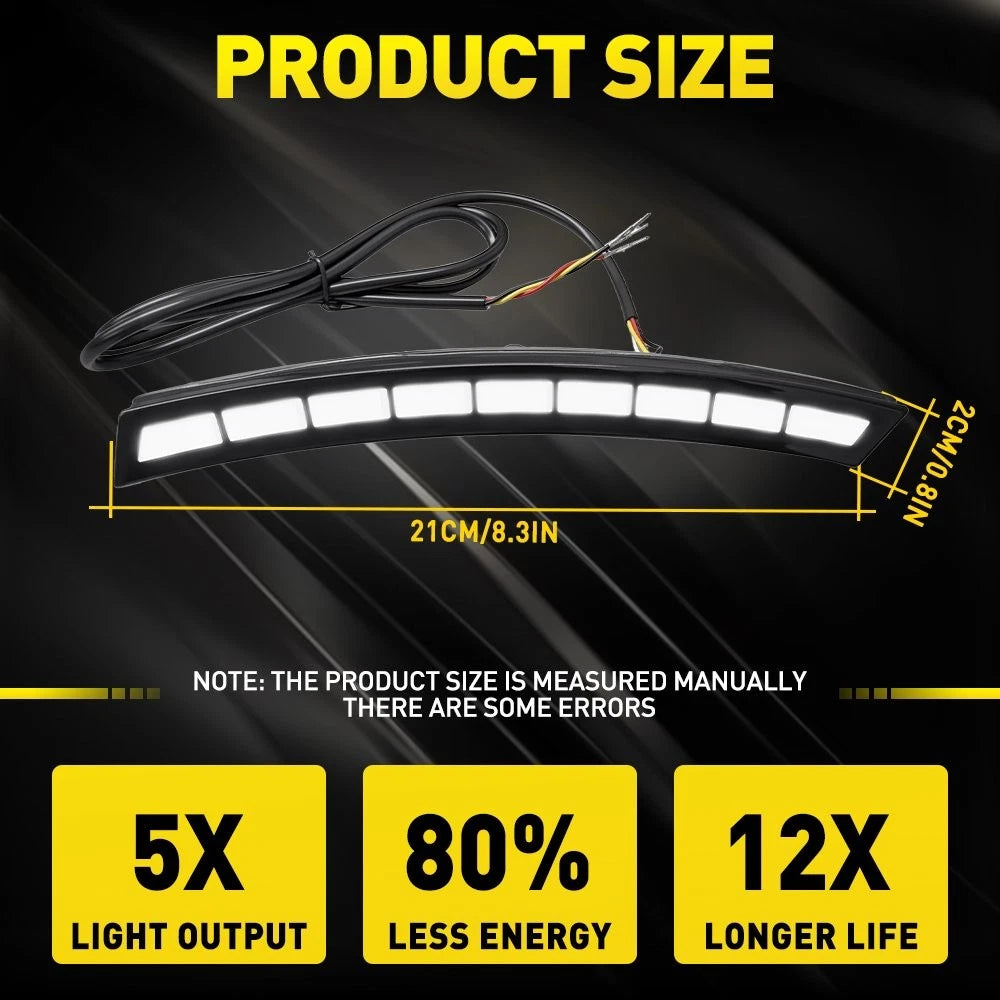 2X Side LED Daytime Running Lights Smoked Housing for Honda CR-V (2023–2024)