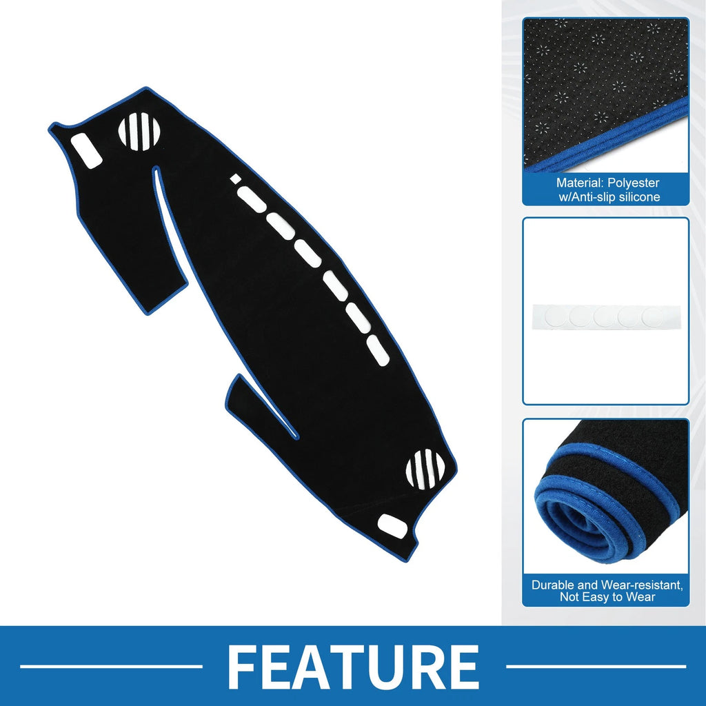 Dashboard Cover Mat for Lexus ES ES350 (2013–2018) Sun Protector Black Blue