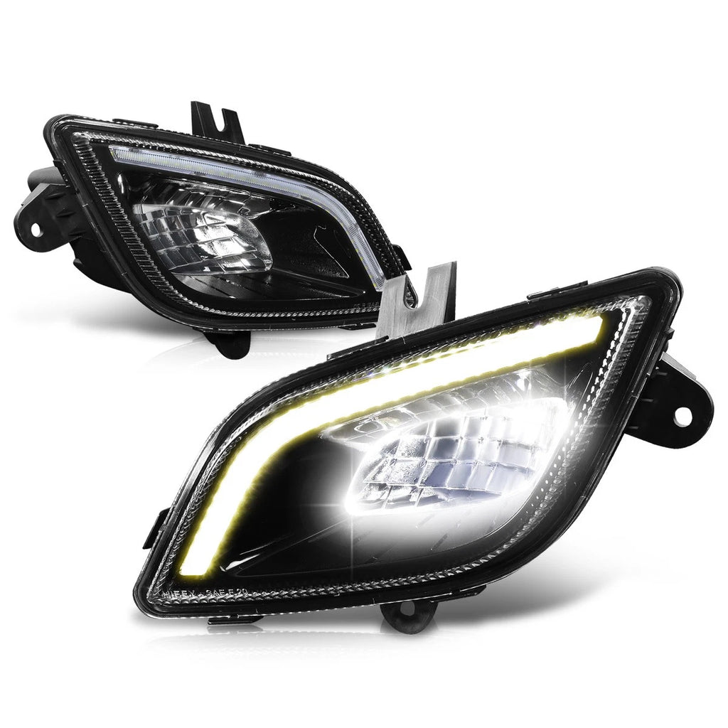 3D LED DRL Bar Fog Lights for Freightliner Cascadia (2018–2024)