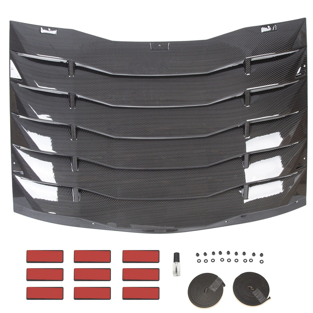 Carbon Fiber Rear Window Louver Sunshade Vent for Charger Sedan (2011–2023)