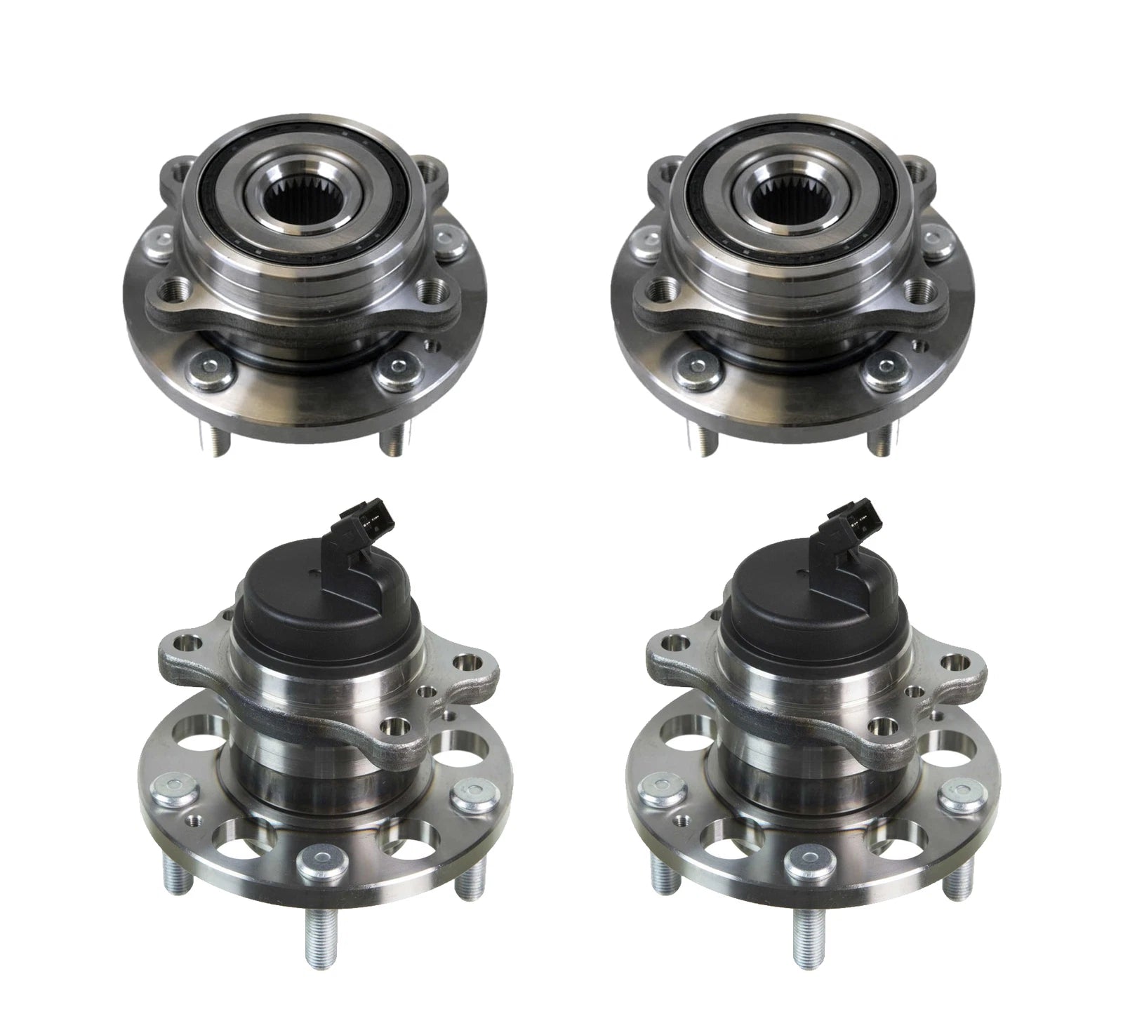 Moog Front & Rear Wheel Bearing and Hub Assemblies Kit for Kia Soul (2017–2018)