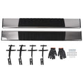 Set of 2 Running Board Steps for Ford F150 (2015–2026) H Style Black