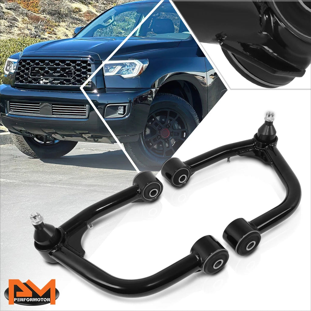 2X Front Upper Tubular Control Arms for Toyota Sequoia Tundra (2007–2022)