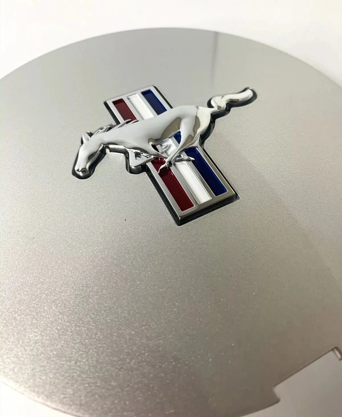 Wheel Center Hub Cap Replacement with Pony Logo for 1991-1993 Fox Body Mustang