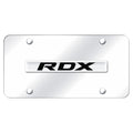 Chrome Name on Chrome License Plate - Officially Licensed for Acura RDX