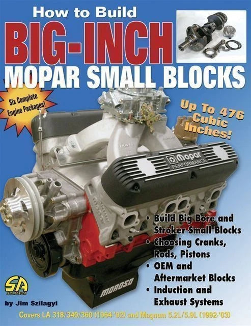 How to Build a Small Block Mopar Stroker Engine Book for Mopar Vehicles 