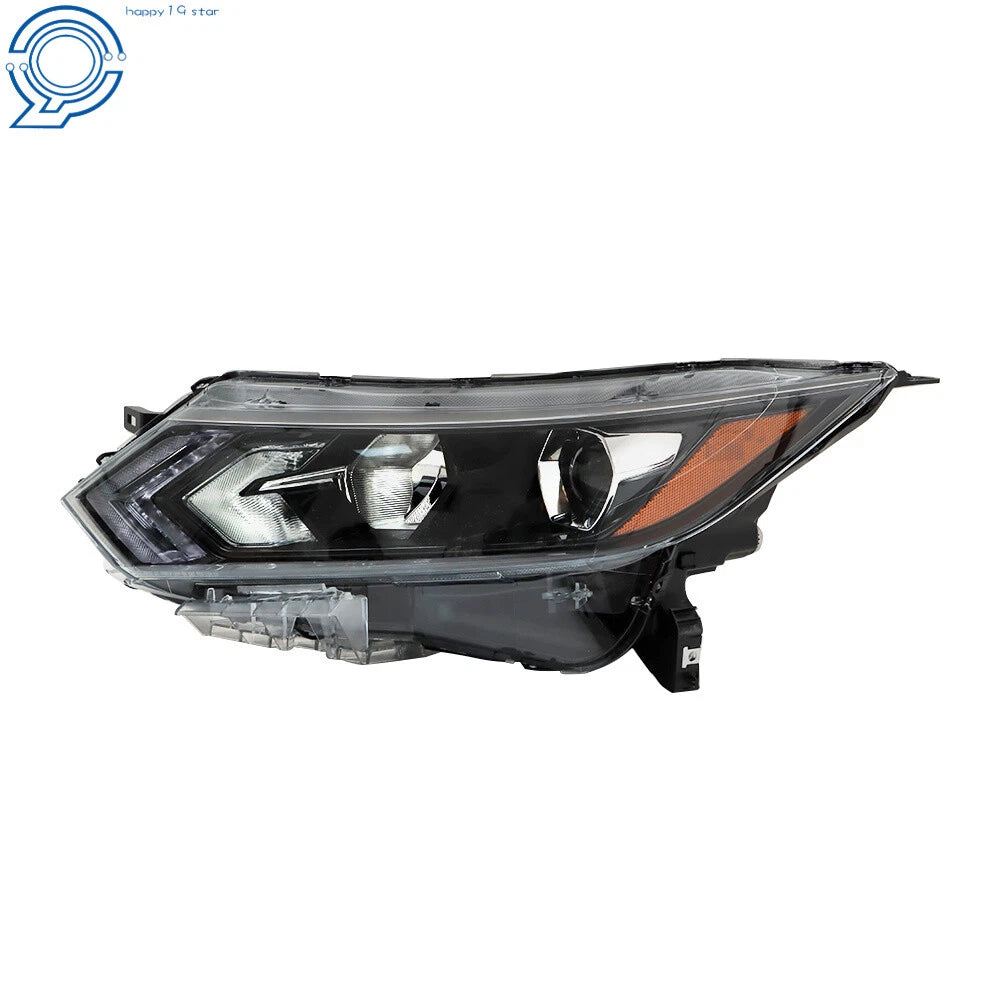 LED Driver Side Headlight for Nissan Rogue (2020-2022) Black Assembly