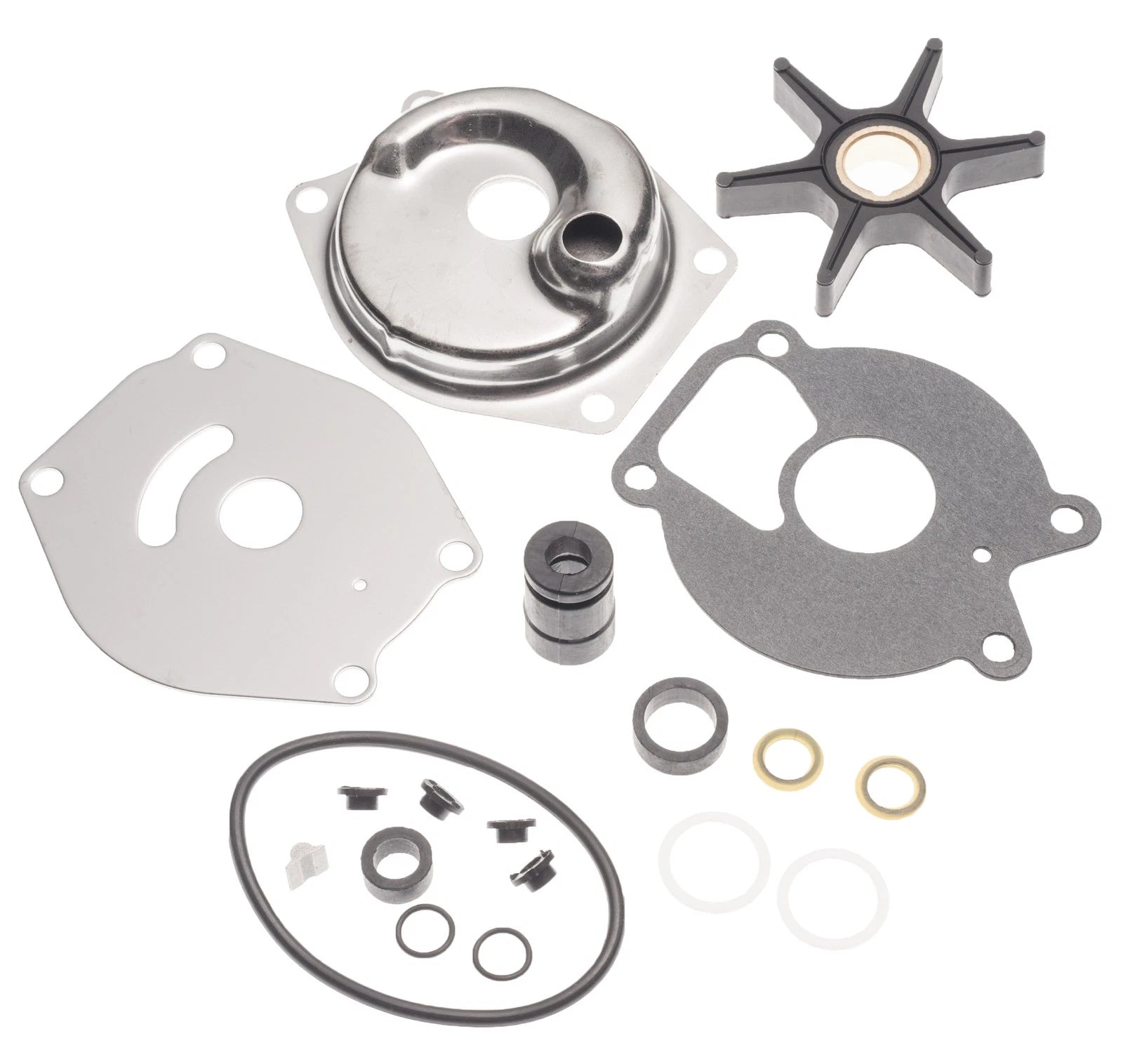 Water Pump Impeller Rebuild Kit for Mercury Mariner 15-25 HP (1990–2023) 46-99157T2