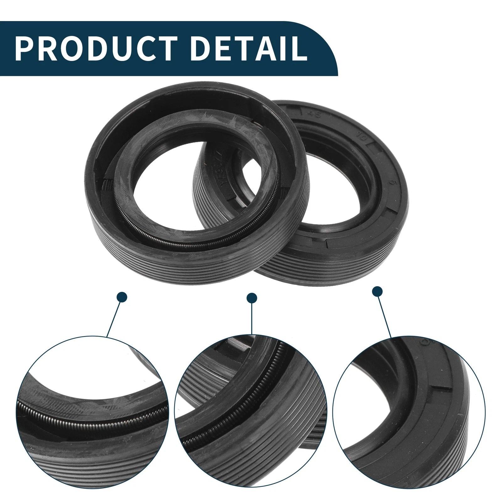 Set of 5 Oil Seal Rotary Shaft Seal NBR Rubber 28x45x10mm for Various Models