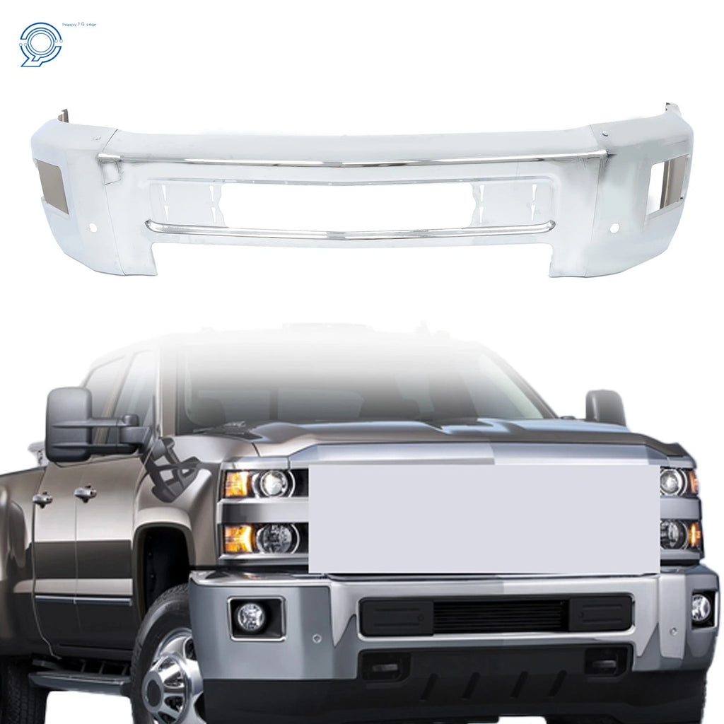 Front Steel Bumper with Sensor Holes for Chevy Silverado 2500 3500 (2015–2019)