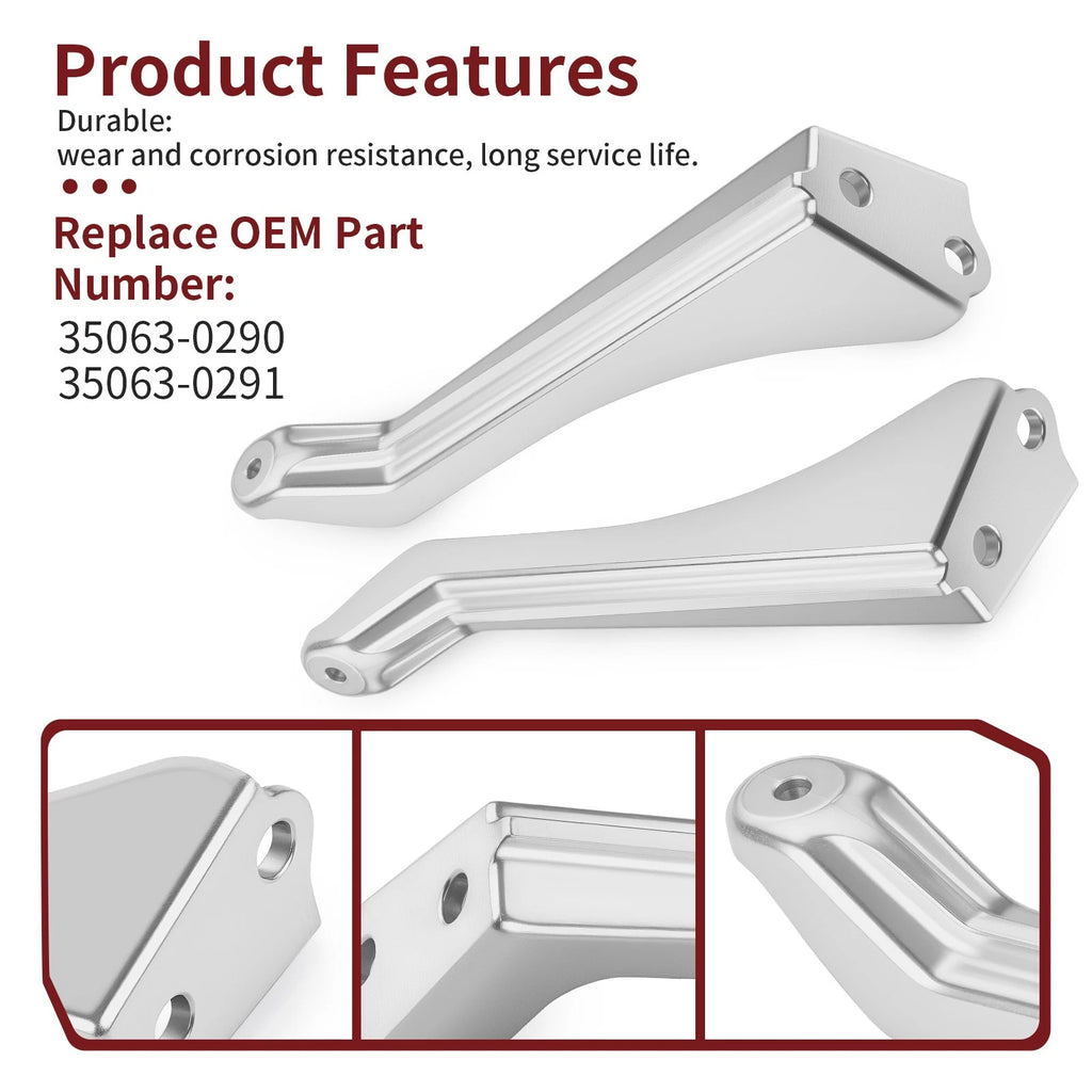 Set of 2 Rear Fender Brackets for Kawasaki KFX450R (2008–2014)
