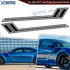 Side Skirt Fender Hash Graphics Vinyl Sticker for Dodge Challenger (2008–2023)