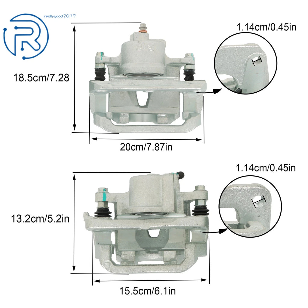 Disc Brake Caliper Kit for Toyota Sienna (2004–2010) Left Right Side