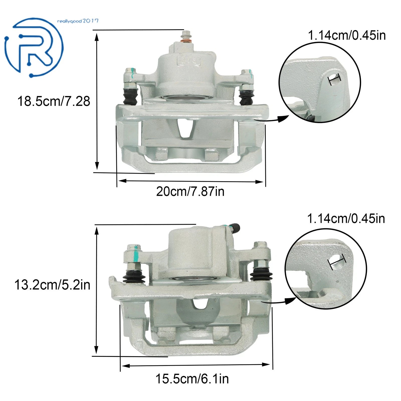 Disc Brake Caliper Kit for Toyota Sienna (2004–2010) Left Right Side