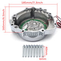 Chrome Left Engine Stator Cover w/ White LED for Honda CBR 600RR (2003–2006)