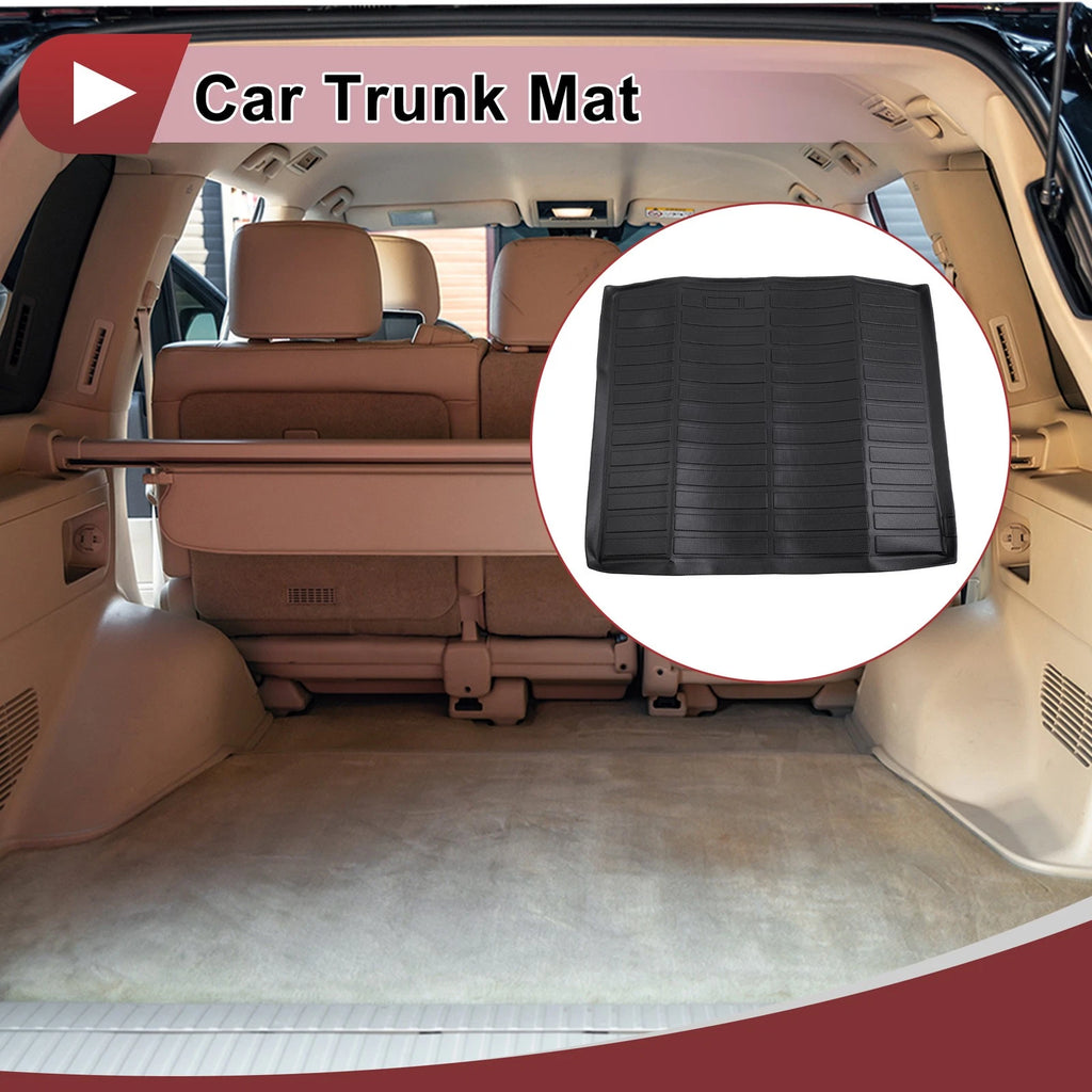 Cargo Liner Rear Trunk Mat for Audi Q3 (2019–2025) TPE Long Grid Pattern Black