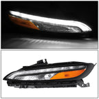 2X Chrome Amber LED DRL Front Turn Signal Lamps for Jeep Cherokee (2014–2018)