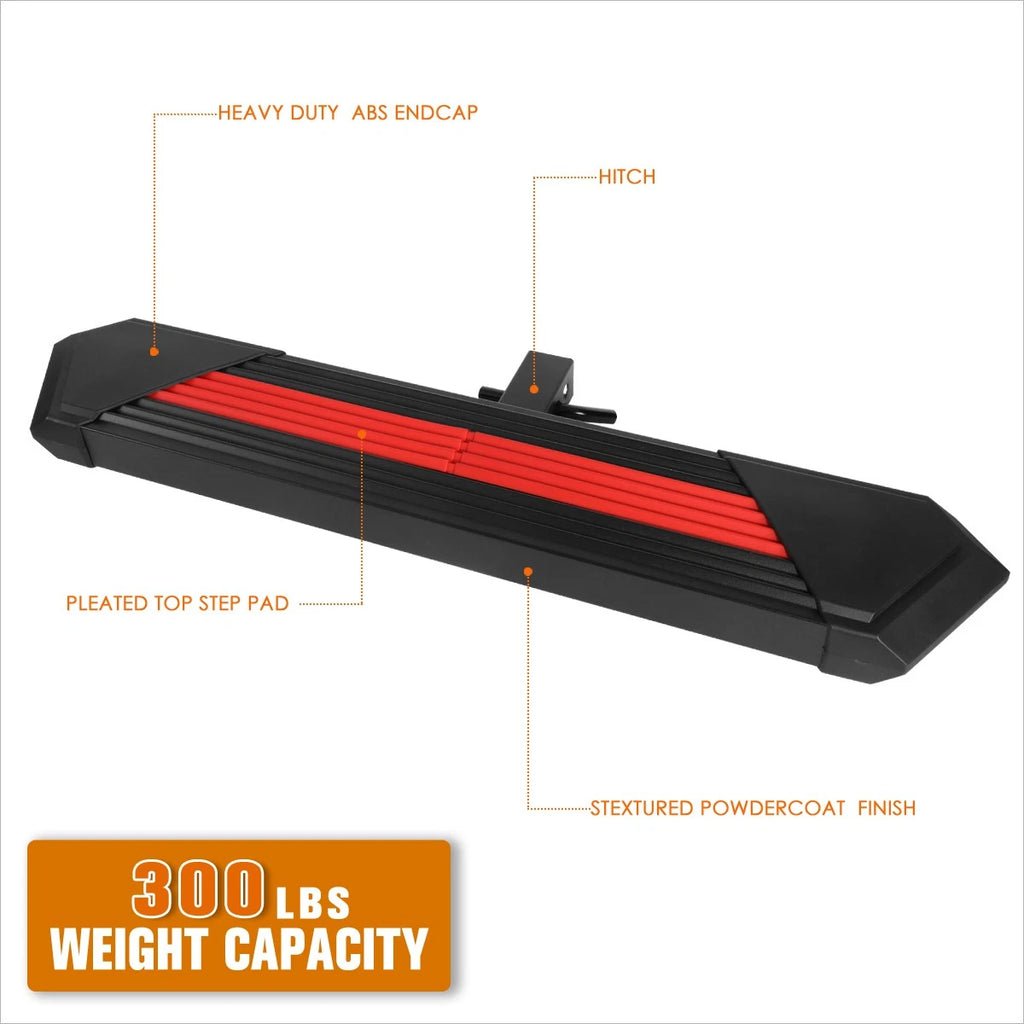 Trailer Tow Hitch Step Bar for Universal Fit 2" Receiver (35"L x 6.25"W)