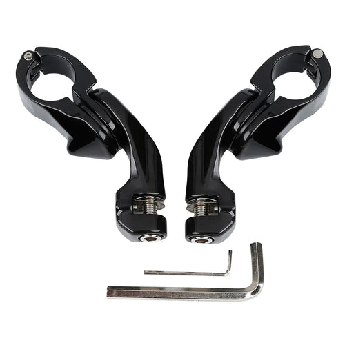 1 1/4" Footpegs & Short Arm Angled Mount for Harley Electra Glide