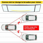 Large Vision Wide Angle Blindspot Rear View Mirror for Pickup (USA)