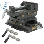 2" Cross Drill Press Vise for Heavy Machine Slide Metal Milling