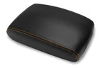 Console Lid Armrest Cover for Infiniti FX35 (2009–2012) - Leather, Orange Stitch
