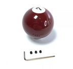 Gear Shift Knob Pool Ball Style Maroon Solids for Honda Civic (2016–2021)
