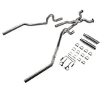 2.5" Dual Exhaust for Ford Crown Victoria P71 (2004–2011) NO MUFFLER Rolled Edge Tips