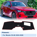 Dash Cover for Mazda CX-60 (2024–2026) Black with Red Edge