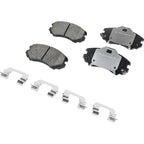Brake Disc Brake Pad Kit for Kia Soul (2010–2011) Front and Rear Set