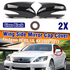 Gloss Black Add-On Rearview Mirror Cover Cap for Lexus IS250 IS350 ES350 (2009–2012)
