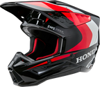 Alpinestars M5 Off-Road Helmet for Honda S (DOT & ECE) - Black/Red, Medium