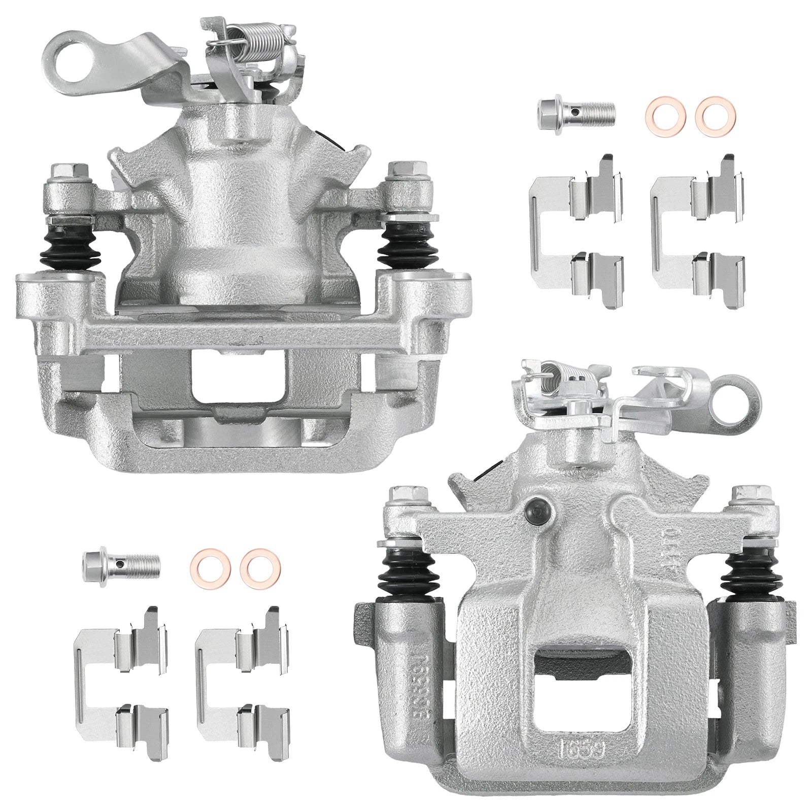 2PC Rear Brake Caliper with Bracket for Mitsubishi Outlander Sport RVR (2013–2018)