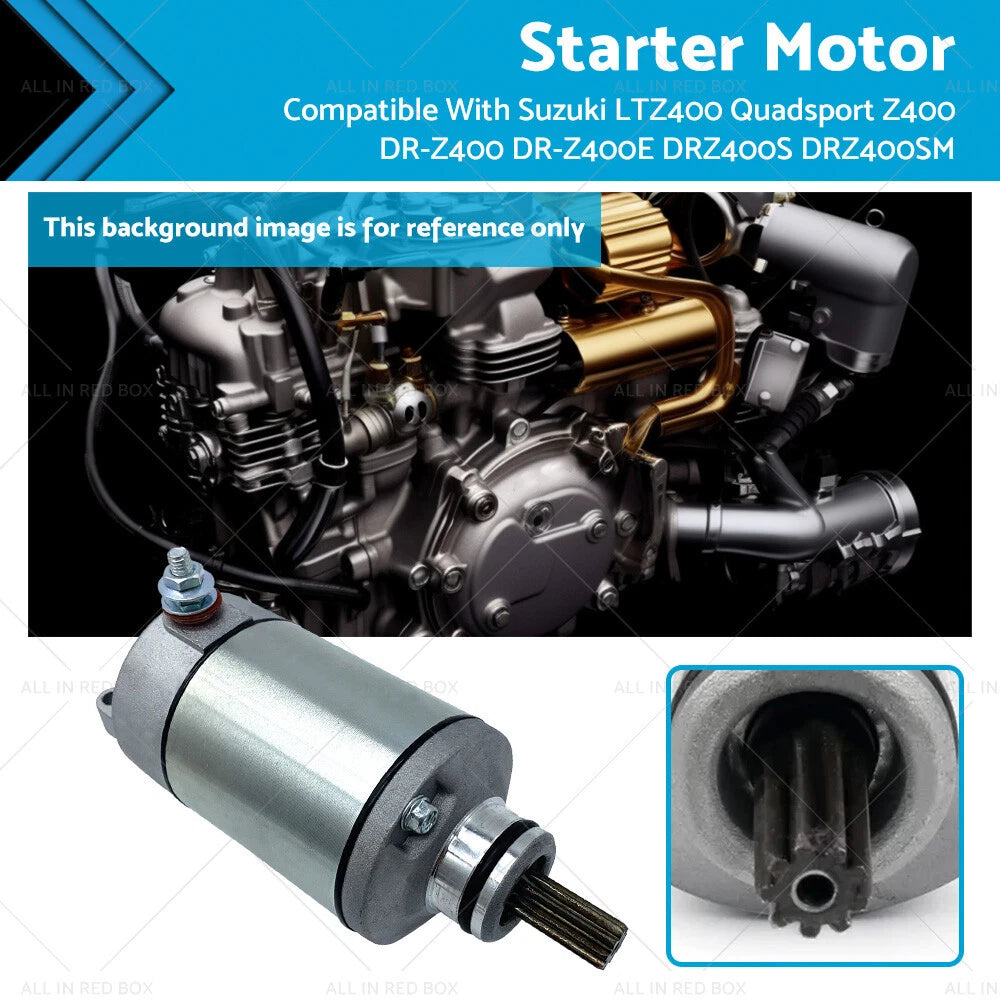 Starter for Suzuki LTZ400 Quadsport Z400 DR-Z400 E DRZ400S DRZ400SM (2003–2009)