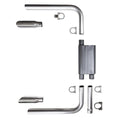 Exhaust System with Chambered Muffler for 82-92 Camaro Firebird