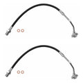 Set of 2 Front Brake Hydraulic Hoses for GMC Jimmy K10 K20 Suburban K5 Blazer