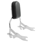 Chrome Sissy Bar Backrest Pad for Harley Softail Fat Bob (2018-2025)