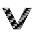 Car Badge Emblem Alphabet Letter Decals Stickers for