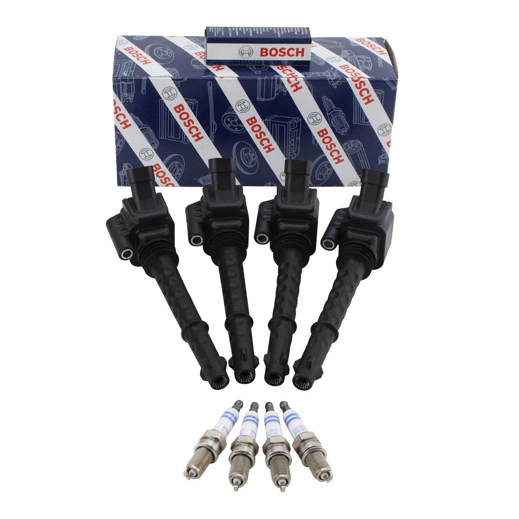 Set of 4 Ignition Coils & 4 Double Iridium Spark Plugs for Dart 500 (2013–2016)