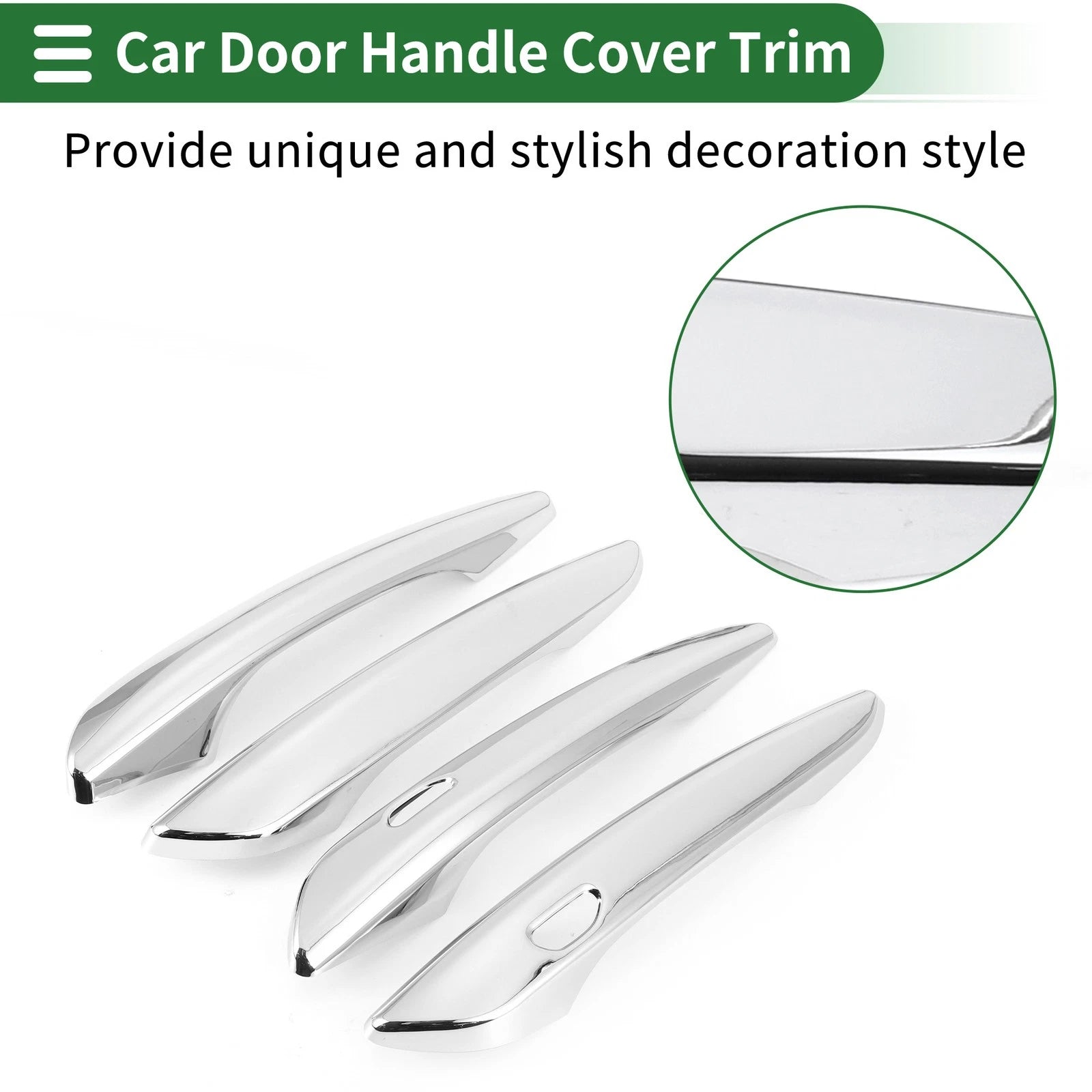 Car Door Handle Cover Trim for Mazda 3 (2019–2023) Silver Tone